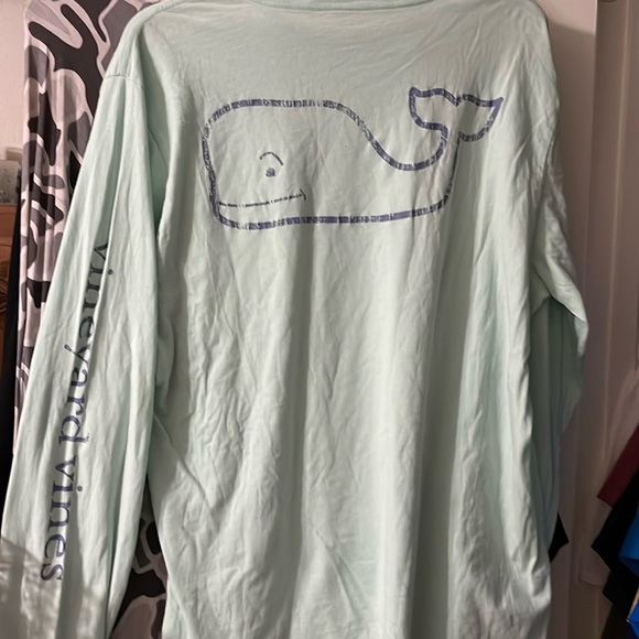 Vineyard Vines L/S mint green tee - Picture 1 of 5